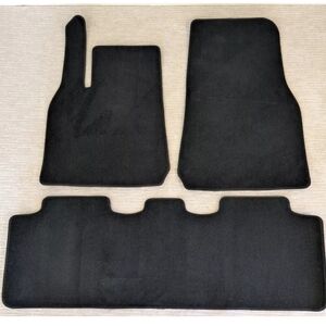 Tesla Model Y Genuine Original OEM 3 Piece Carpet Floor Mats 2020 - 2024